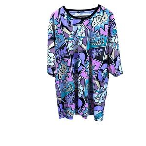 Oh Snap! Pop Art Comic Book Oversized Shirt 5XL Purple‎ Novelty